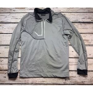 Galvin Green‎ Daxton Insula Midlayer Long Sleeved Top Gray 1/2 Zip Mens Small
